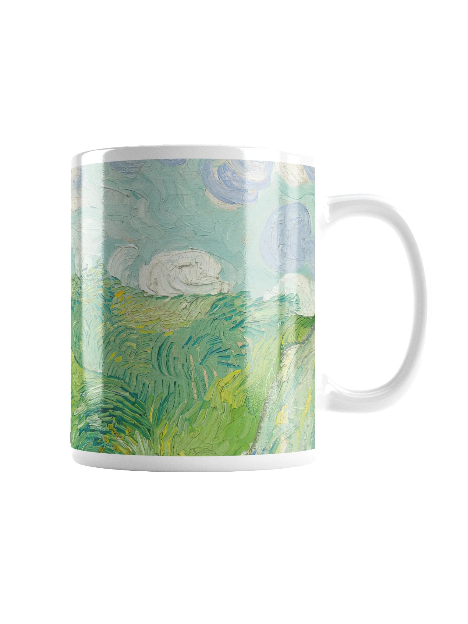 Green Wheat Fields, Auvers Mug product image (4)