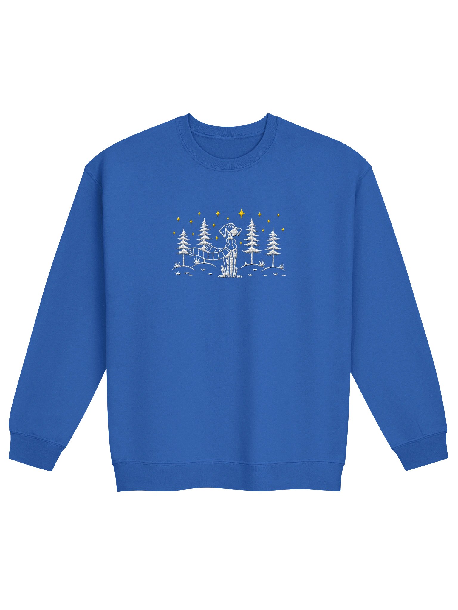 German Shorthaired Pointer(Version 2) Winter/Christmas Line Art Design Embroidered Sweatshirt product image (17)