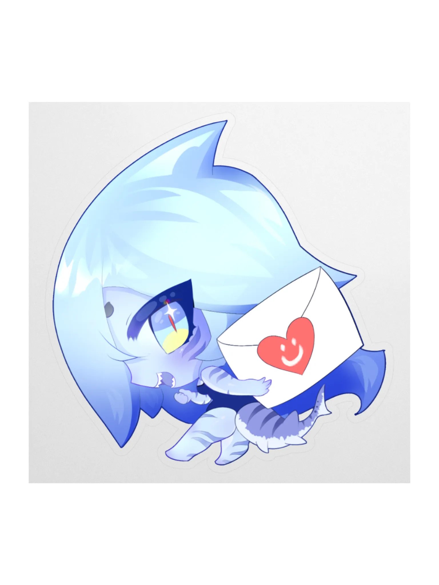 Heart Letter Sharky Sticker product image (2)