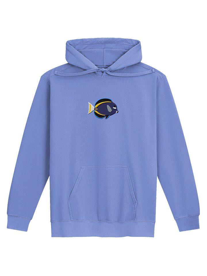 Whitecheek Surgeonfish Embroidered Hoodie | Saltwater Reef Aquarium & Ocean Lover Apparel product image (5)