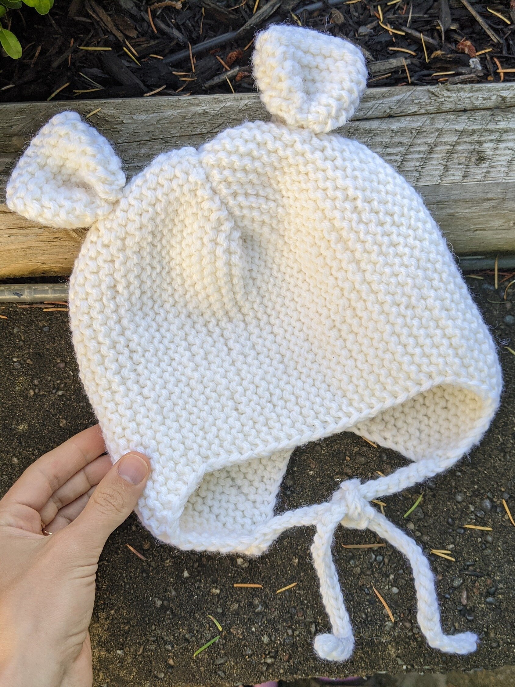 Teddy Bear Baby Knit Hat Pattern product image (1)