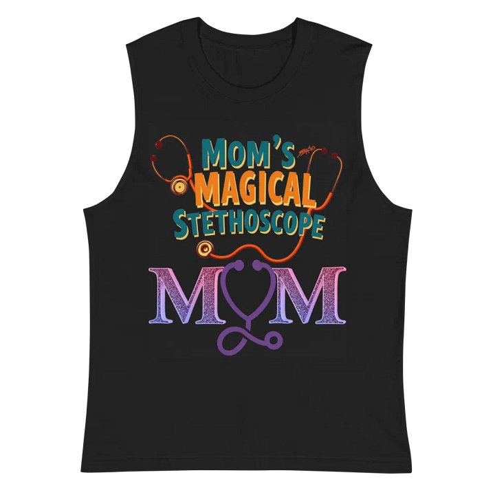 Mom's Magical Stethoscope Glittery Tank product image (3)