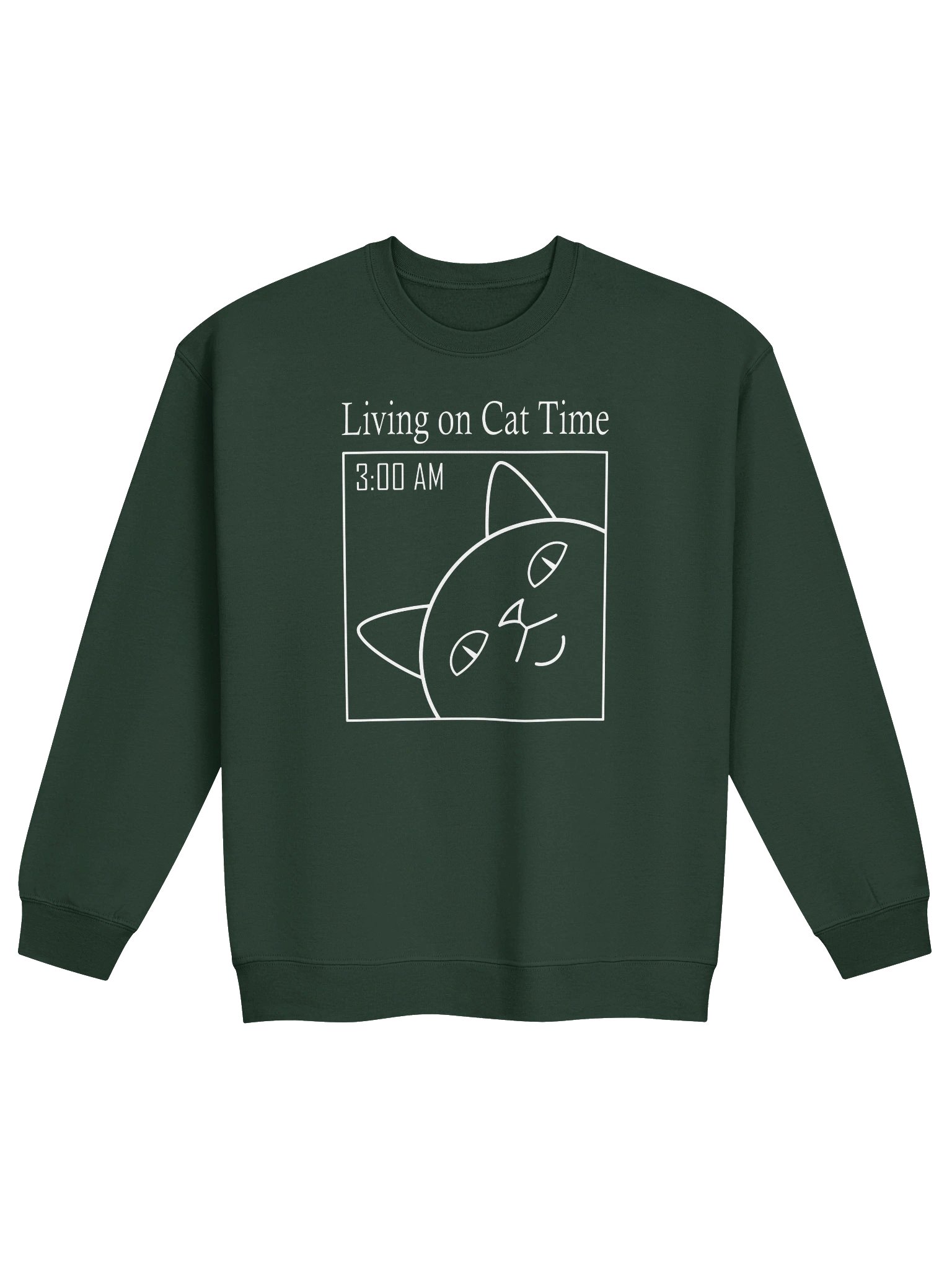 Living on Cat Time - Unisex Adult Sweatshirt product image (1)