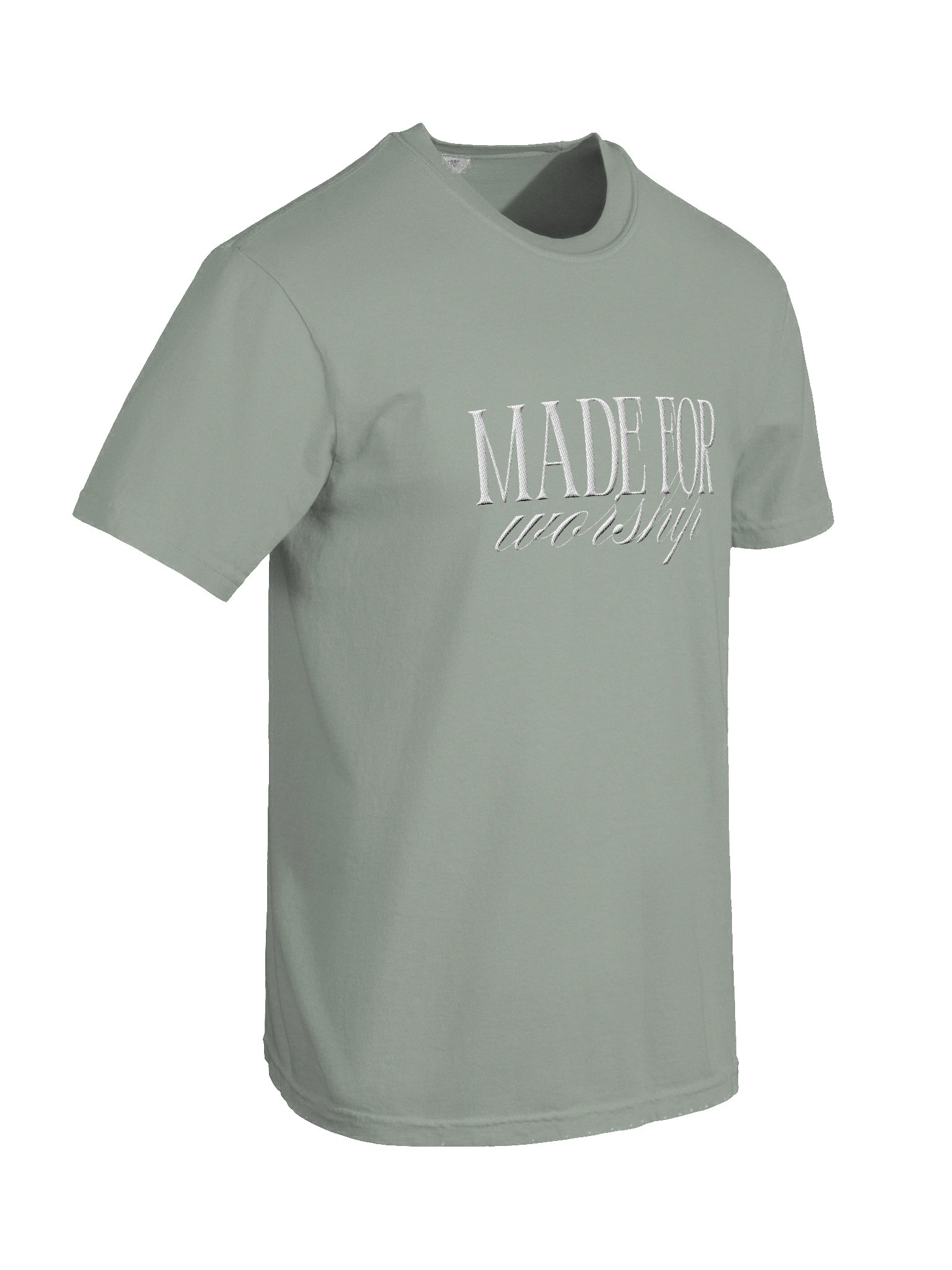 "Made For Worship" Embroidered Tee product image (5)