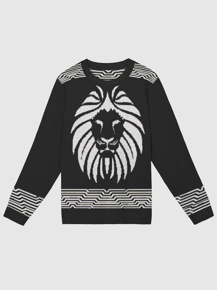 ISI ỌDỤM Black and White Jacquard Sweater product image (1)