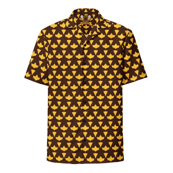 Meeple Hawaiian Shirt (Brown & Gold) product image (2)