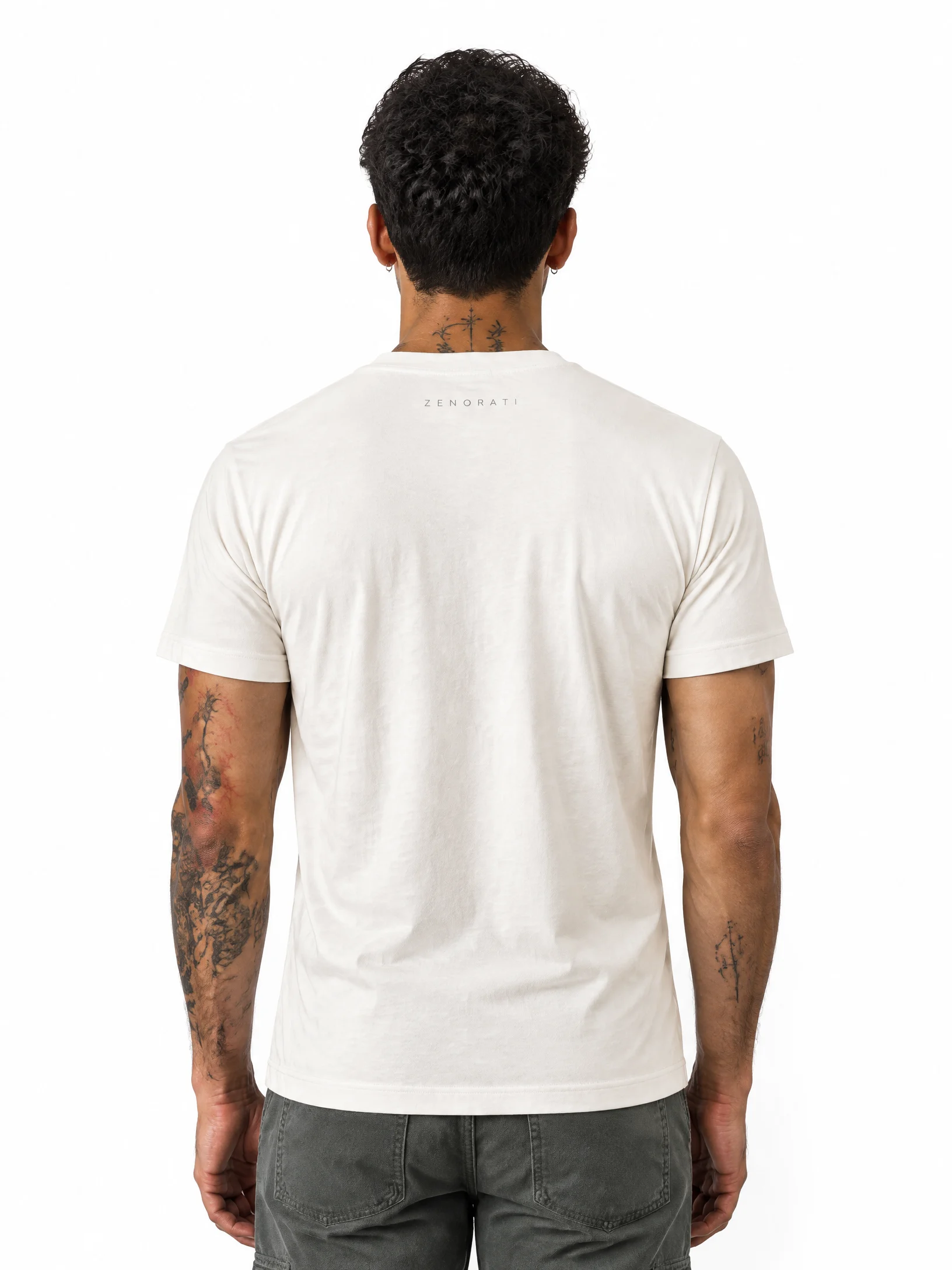 ZENORATI Core Essentials T-Shirt — White. product image (3)