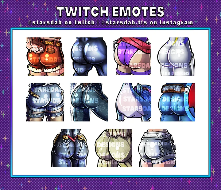 Marvel Rivals Emotes Pack | Twitch Emotes | Butt emotes | Discord | Youtube product image (1)