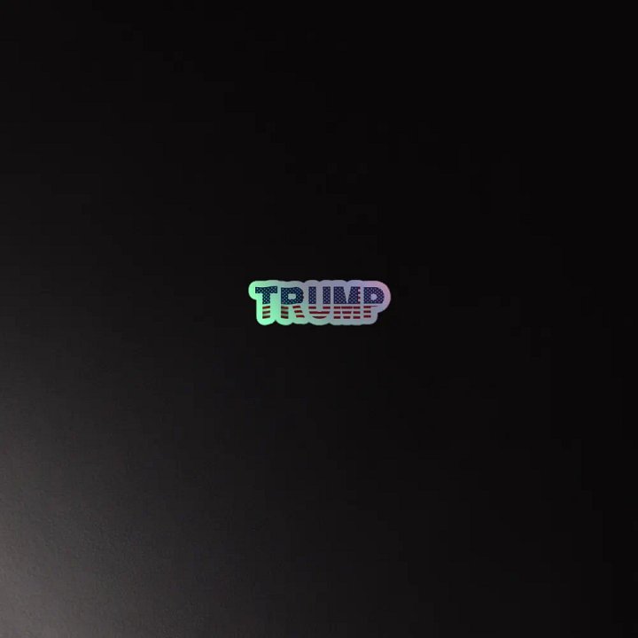 HMP -TRUMP Flag Holographic Sticker product image (2)