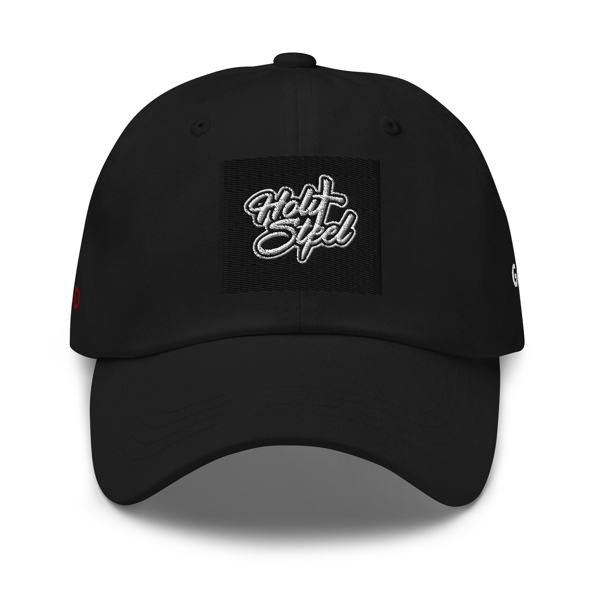 Holy Steel Cursive Dad Hat product image (1)