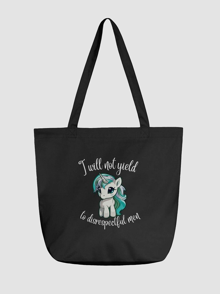 I will not yield green unicorn tote product image (1)