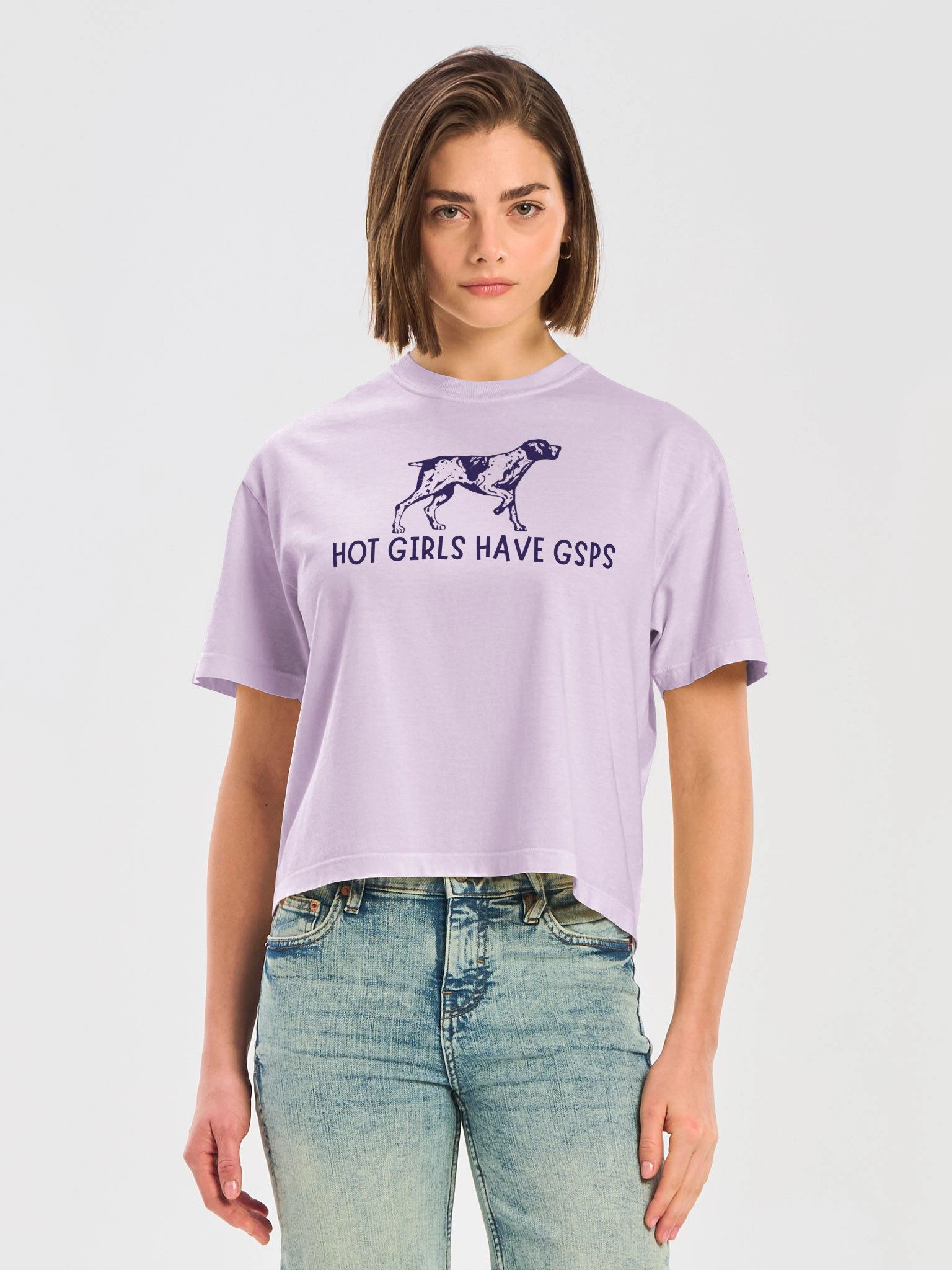 Hot Girls Have GSPs | Comfort Colors Boxy Tee product image (3)