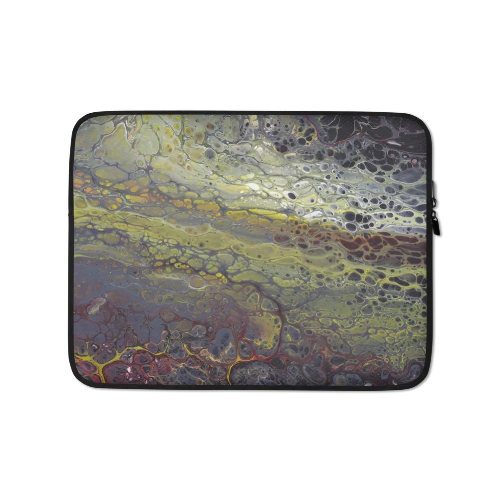 Amphibian - Abstract Acrylic Pour Print, Laptop Sleeve product image (1)