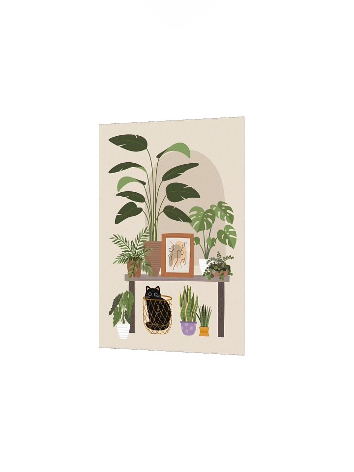 Plant Lover Cat Hiding in Basket Poster product image (15)