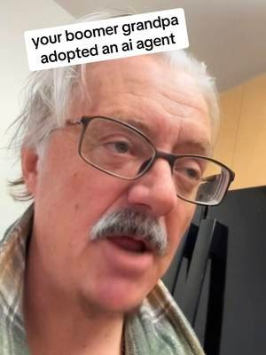 An ai robot agent has ended up at your boomer grandpas house #fyp #skit #boomer #grandpa #airobot 