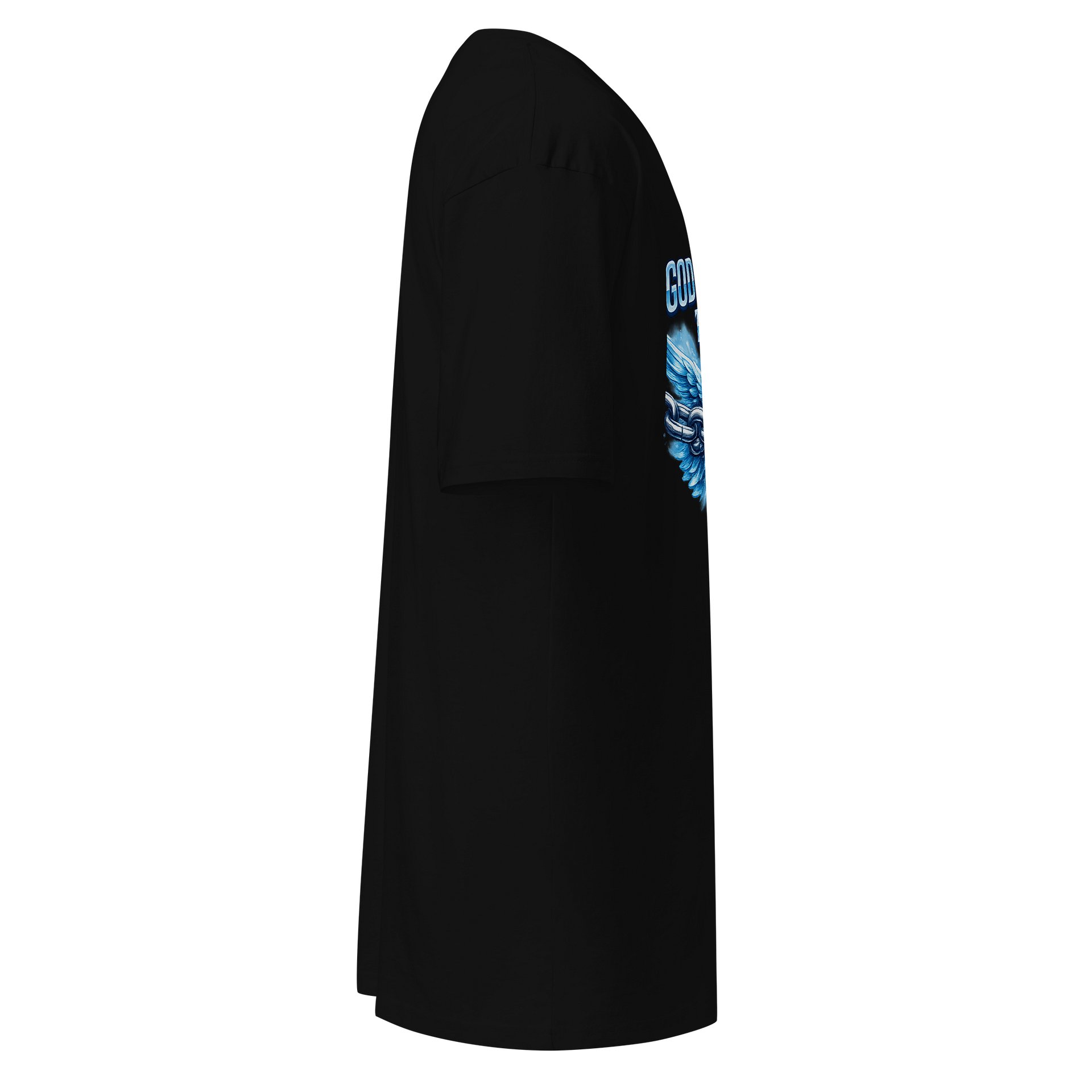 God Brought Me Through It Black Tee product image (4)