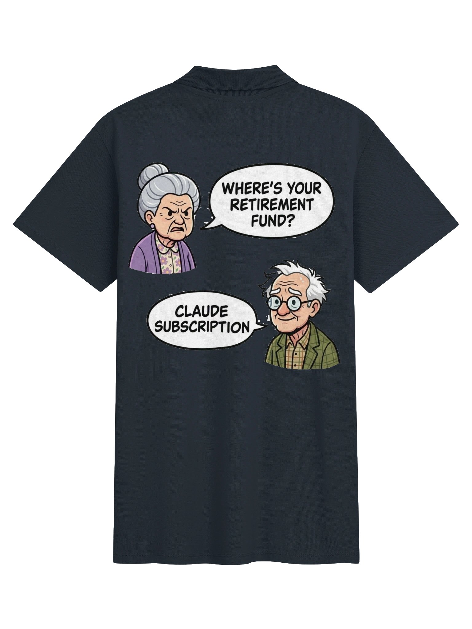 CLAUDE SUBSCRIPTION Polo Shirt | Retirement Fund Gift For AI lovers product image (1)