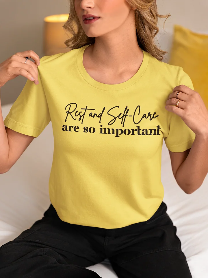 Rest and Self-Care Bella Canvas Light T-shirt product image (1)