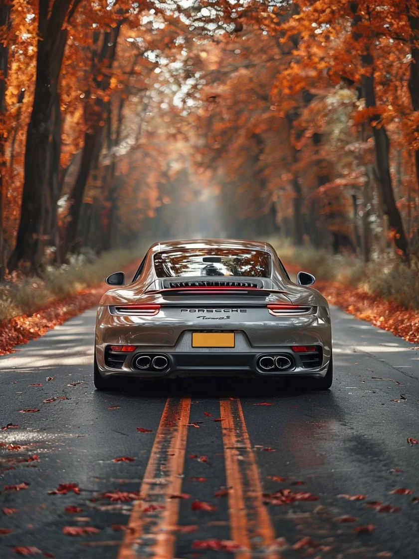 Autumn Drive Framed Matte Poster product image (1)