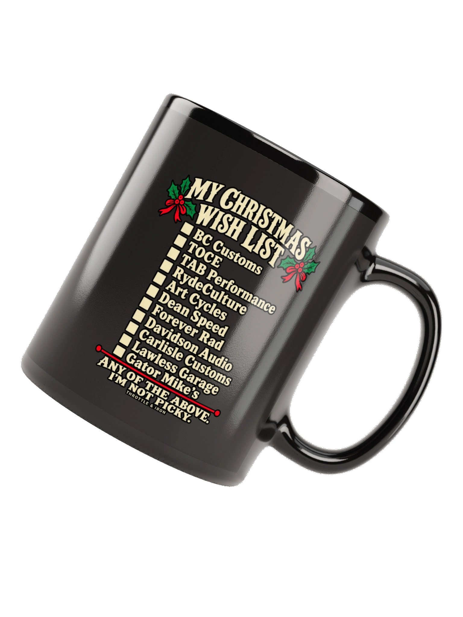 Dear Santa, It’s All for the Bike | Black Christmas Mug product image (6)