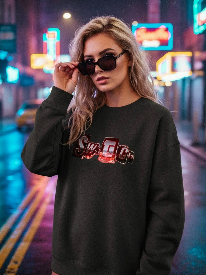 Switch Distressed Metallic Logo Sweatshirt product image (1)