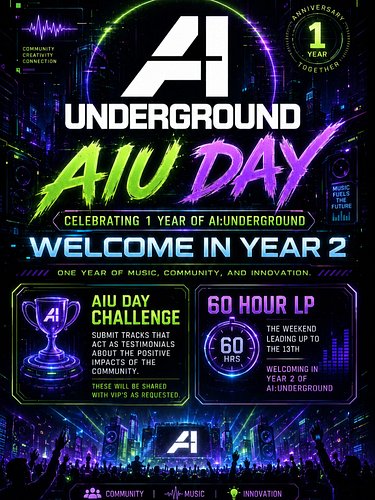 🎉 AI: Underground is turning ONE YEAR OLD! 🎉

To celebrate, we’re bringing the community together with two huge anniversary e...