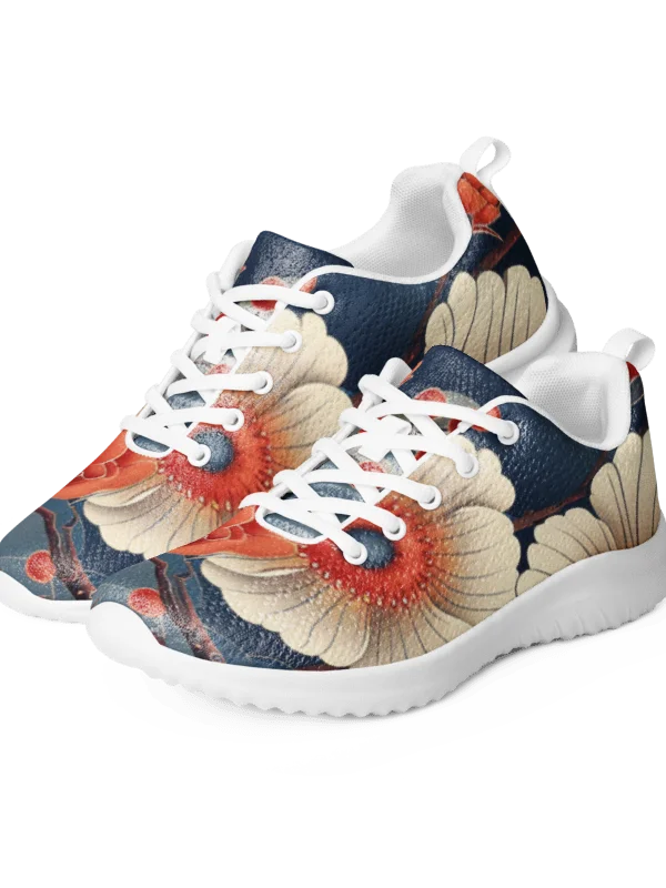 Japanese Chrysanthemum Athletic Shoes | Women's Flyknit Kiku Art Sneakers product image (1)