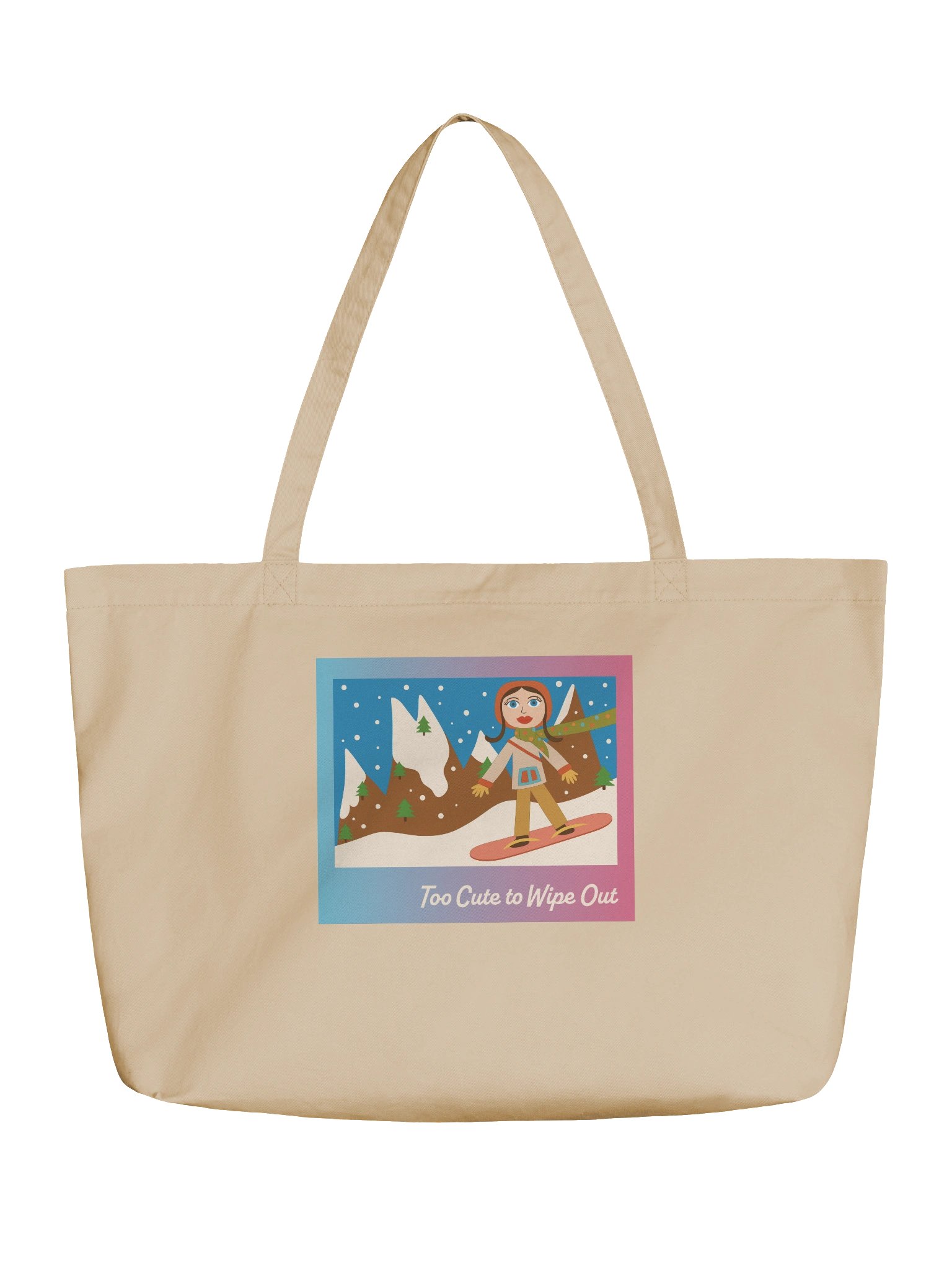 Too Cute to Wipe Out Large Tote product image (1)