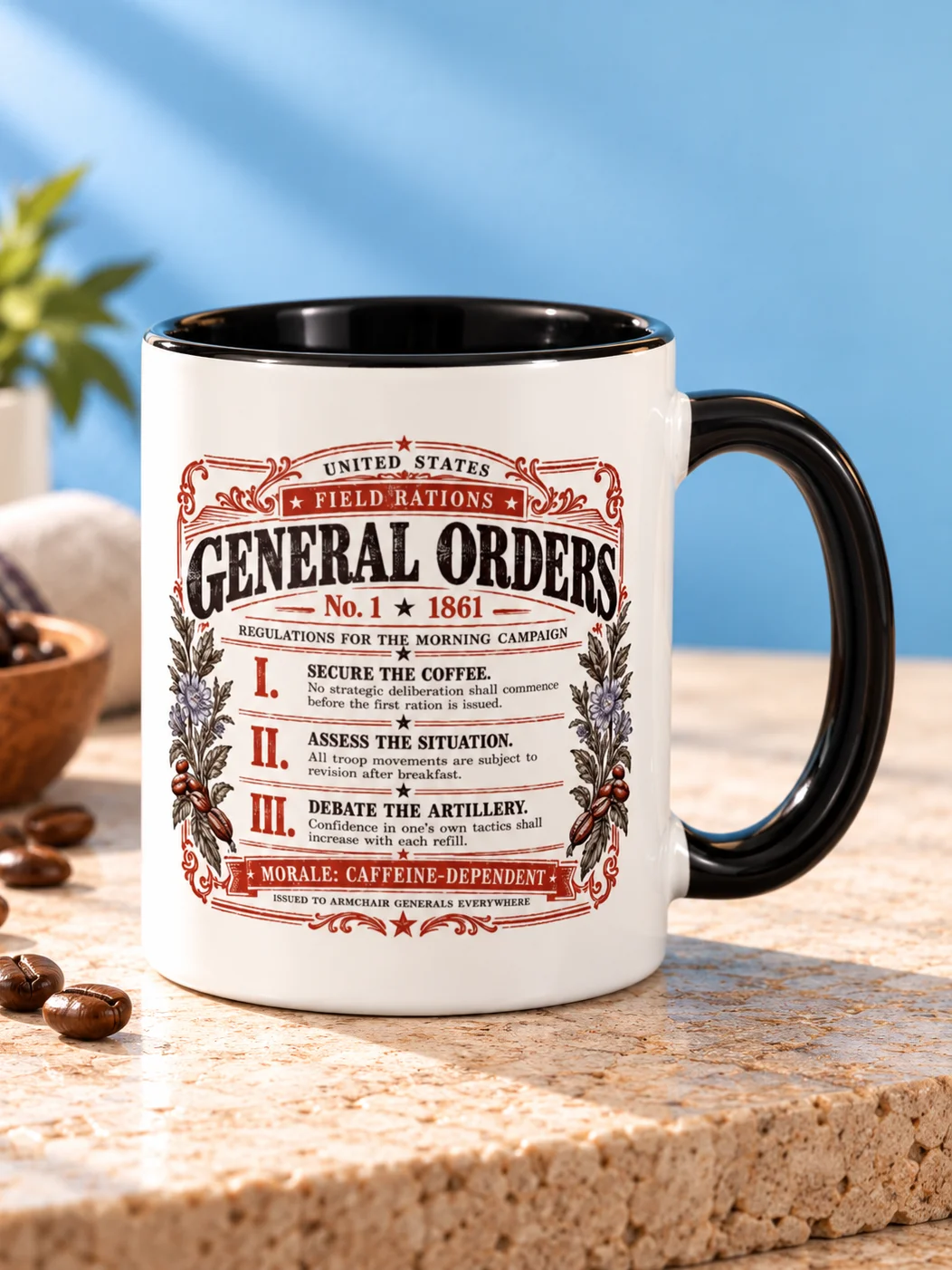 Civil War Field Rations Ceramic Mug product image (2)