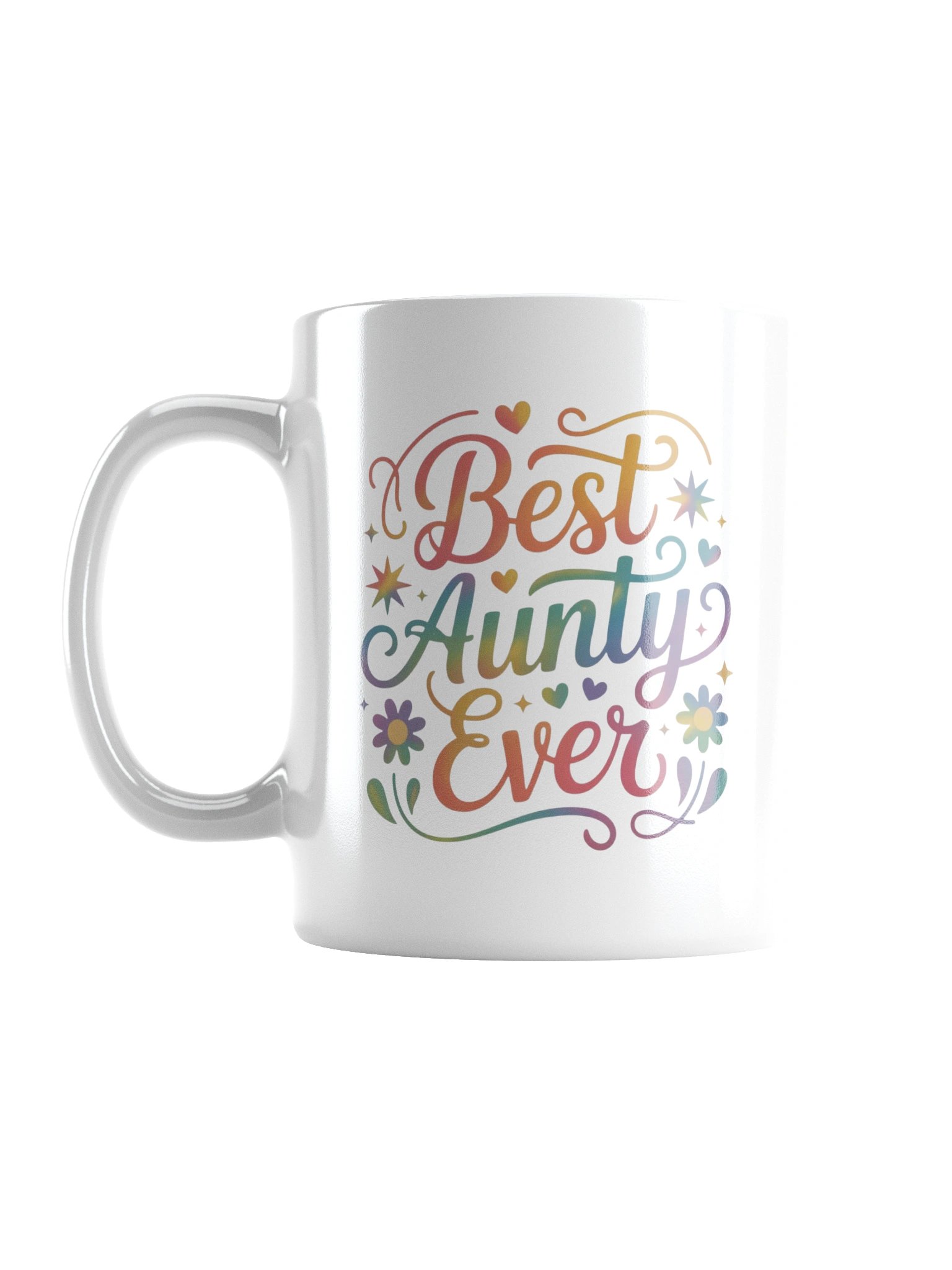 Best Aunty Ever Rainbow Script Coffee Mug product image (2)