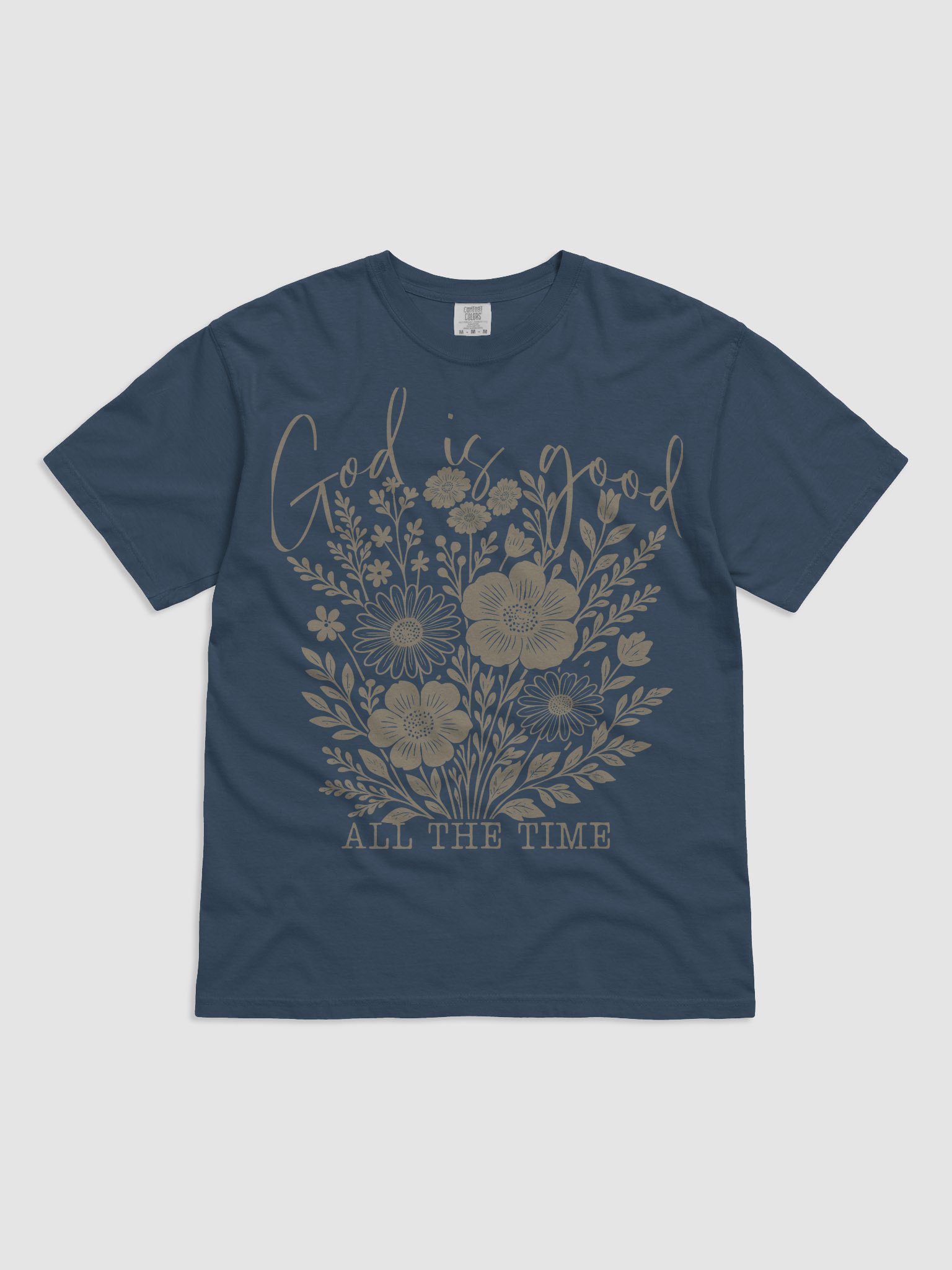 God is Good Floral T-Shirt product image (2)