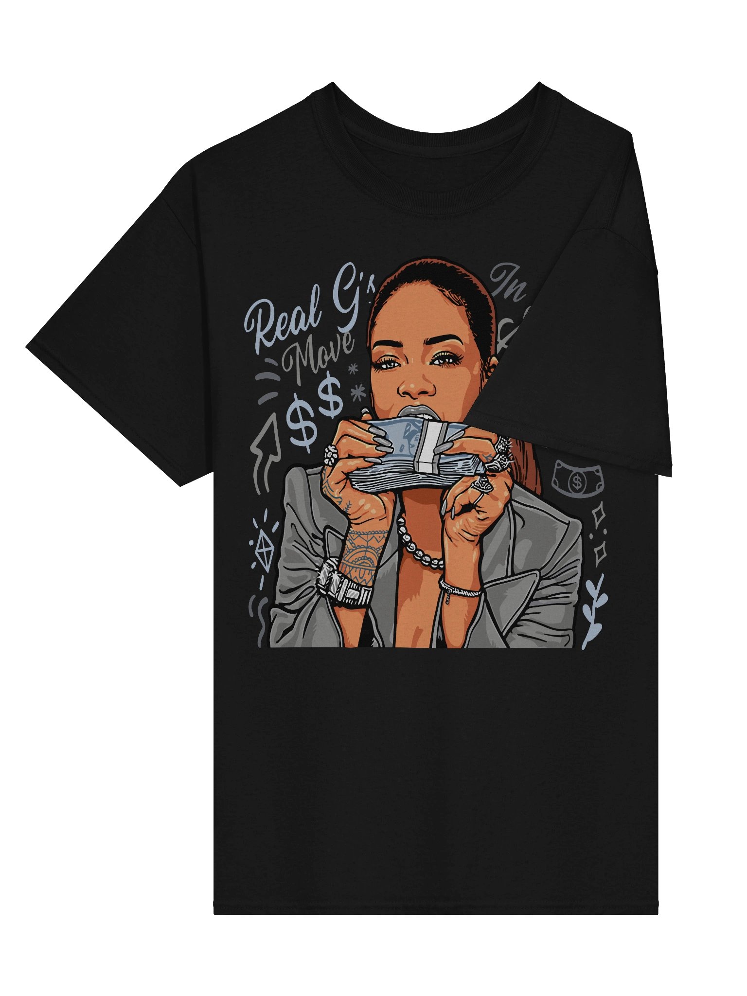 Money Talks Tee - Unisex T-Shirt – Premium Printed T-Shirt for Everyday Casual & Streetwear product image (3)