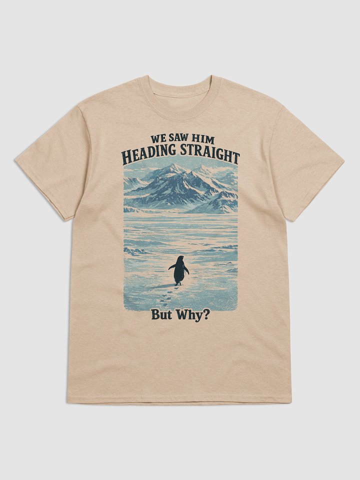 But Why Penguin Meme Shirt Vintage | Nihilist Penguin Mountain Wallpaper - Werner Herzog product image (1)