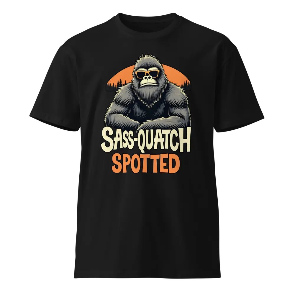 Sass-Quatch Sunset Tee product image (1)