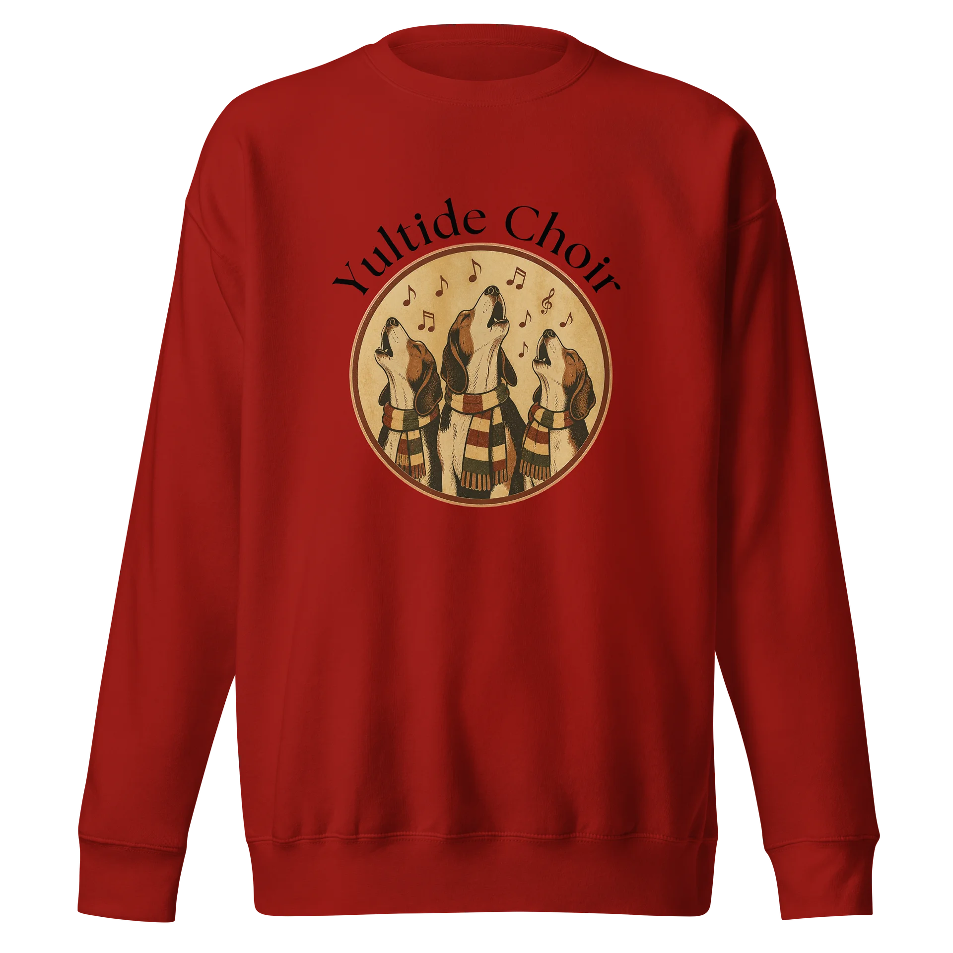 Howling Trio Dogs Vintage Circle Sweatshirt product image (13)