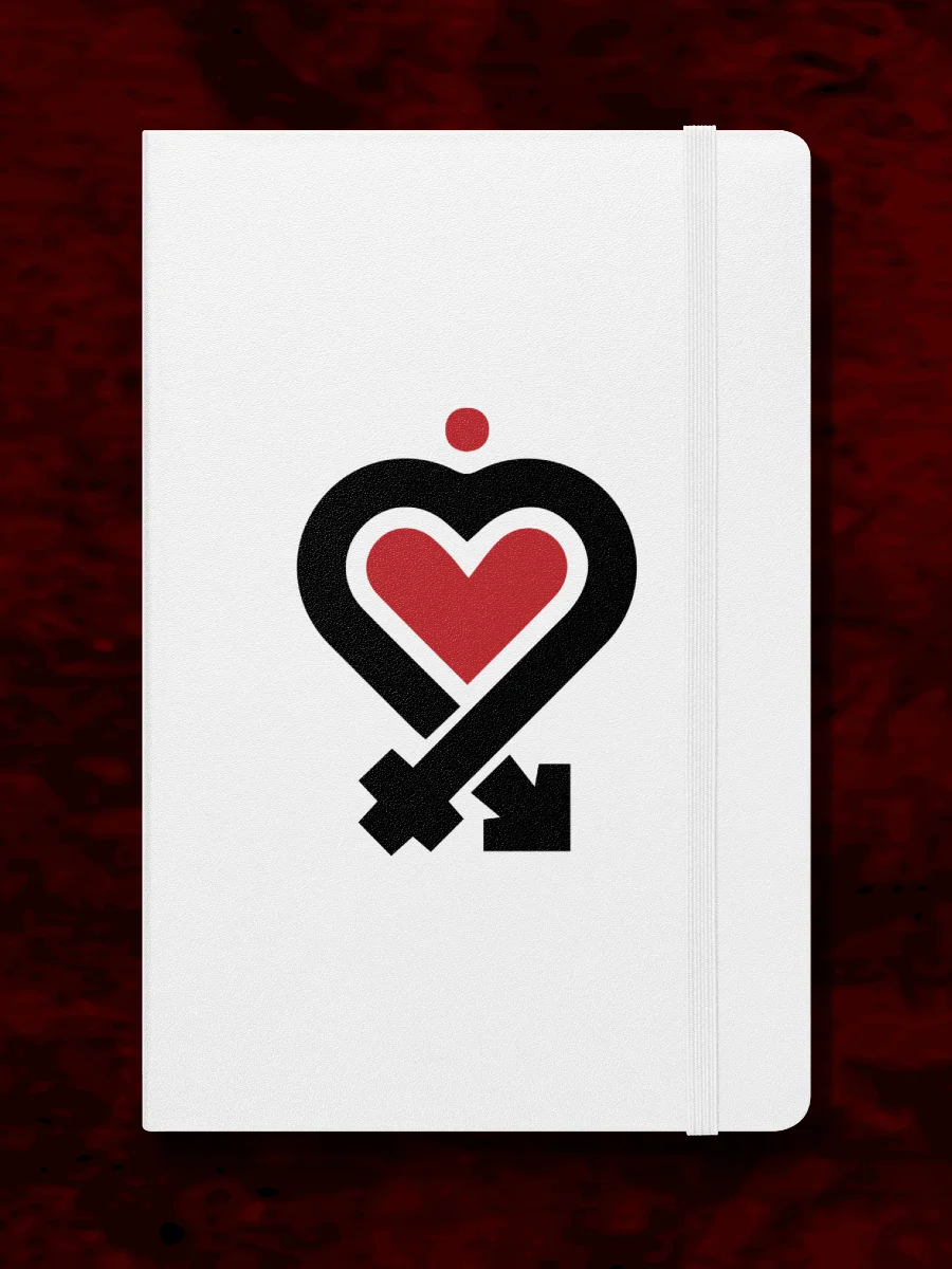 L2A HEART Hardcover Bound Notebook - White product image (1)