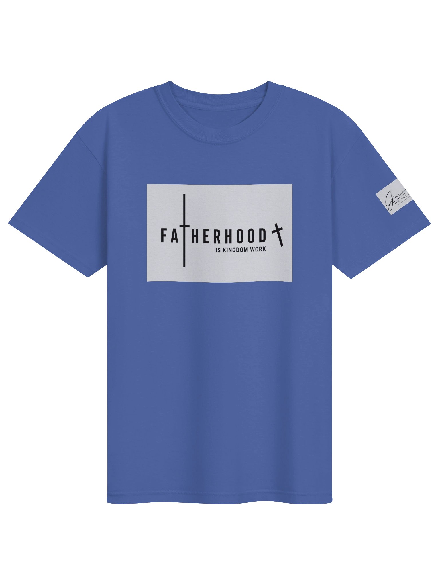 Father Hood Tee- King Collection Blue product image (1)
