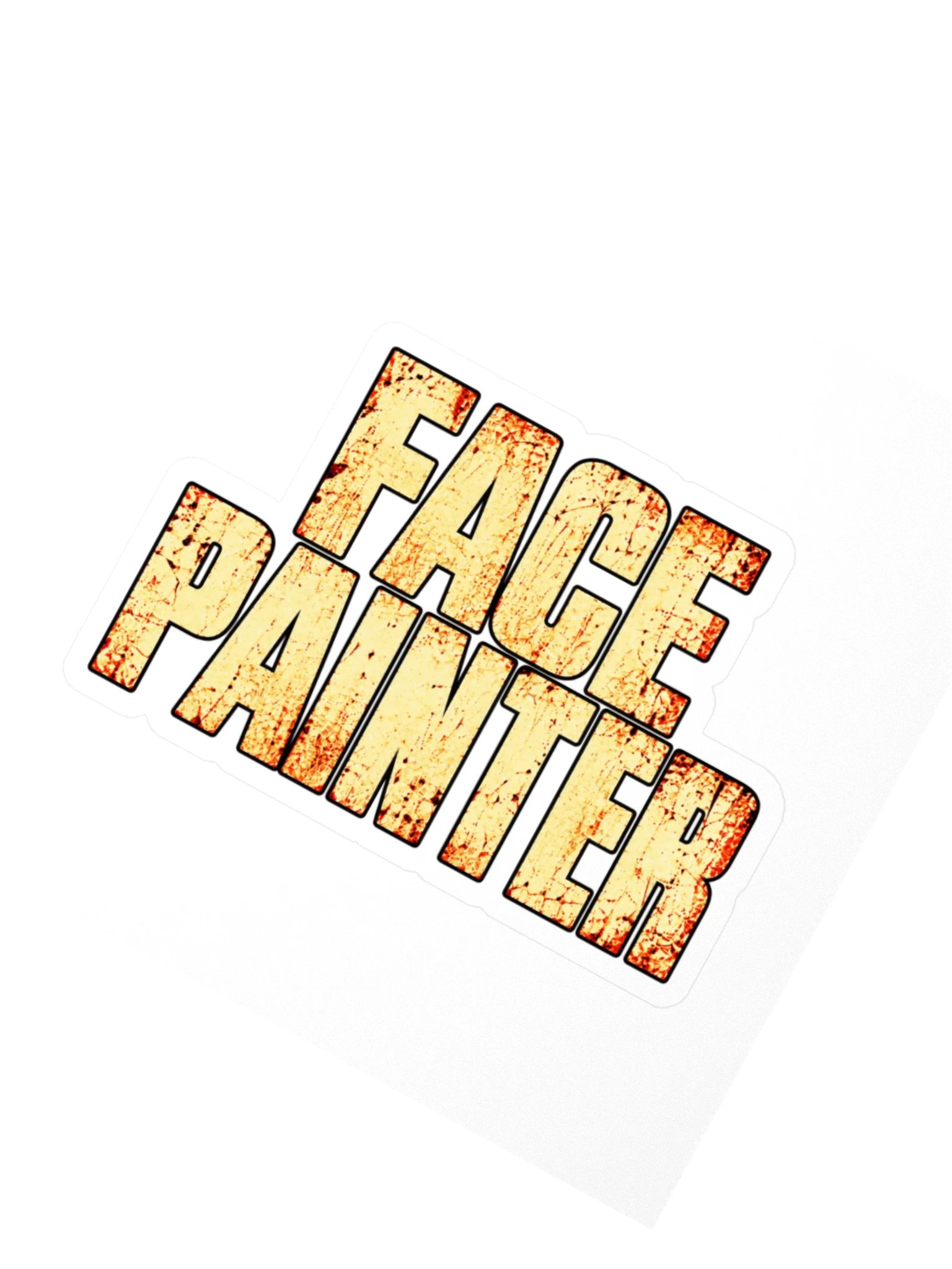 Face Painter Sawdust & Screams Kiss Cut Sticker product image (2)