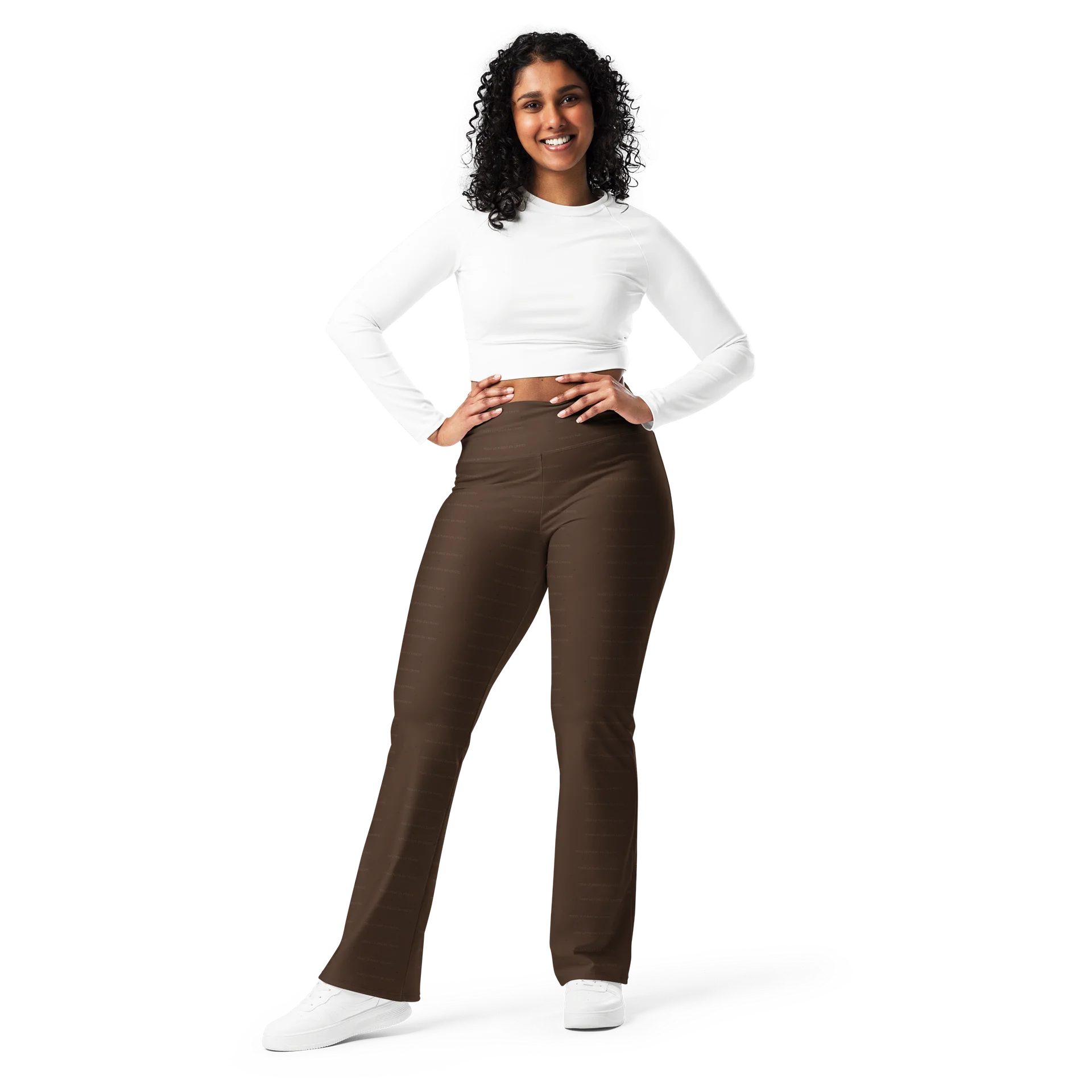 Flare Leggings — Women Who Lift (Chocolate) product image (7)