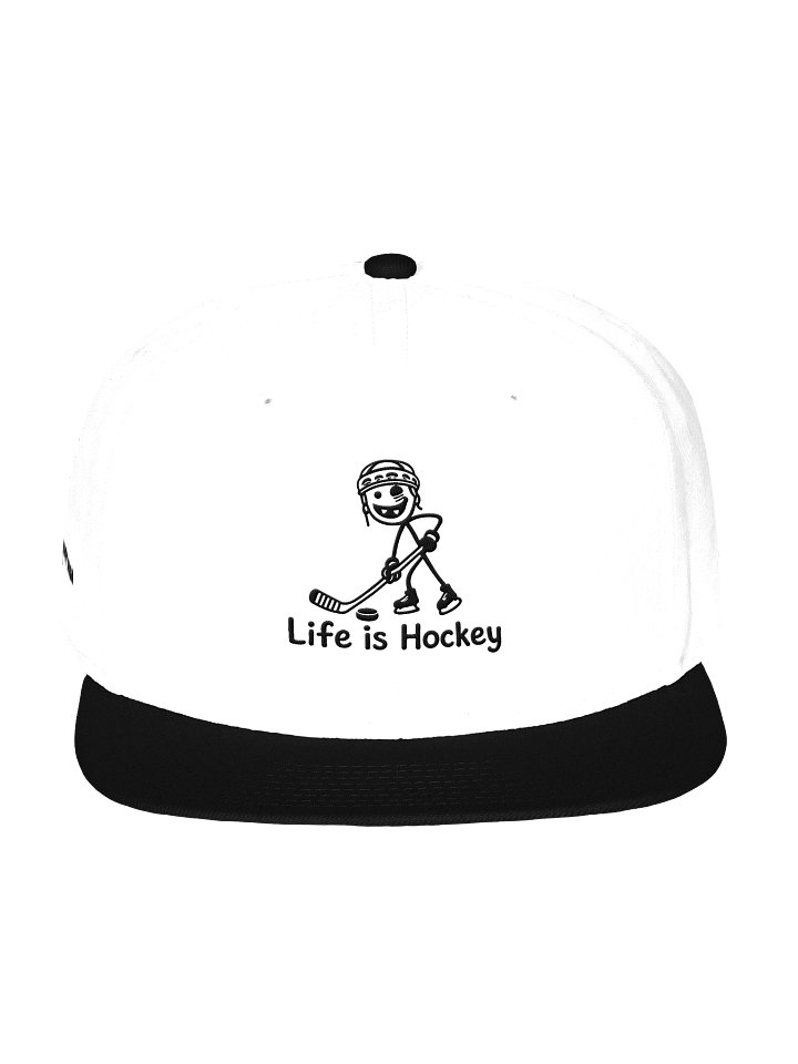 Life is Hockey Snapback (White/Black) product image (1)