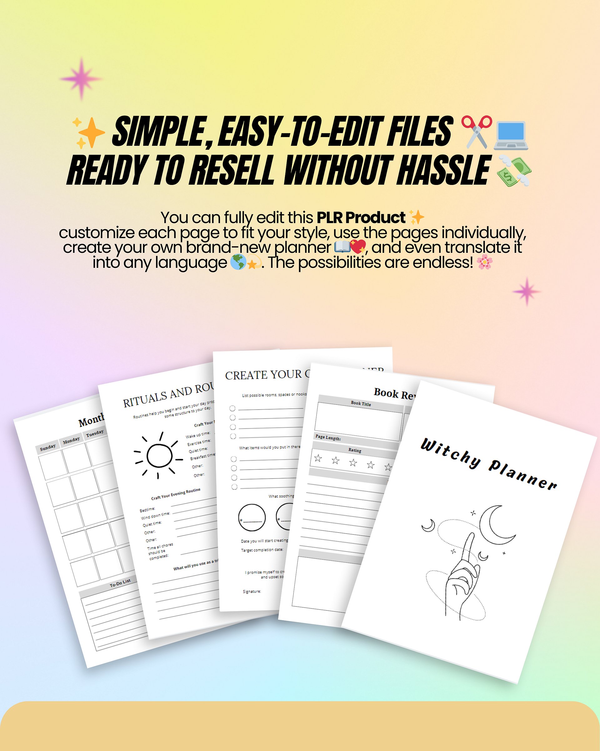 Digital Planners and Journals Bundle | MRR PLR Bundle product image (6)