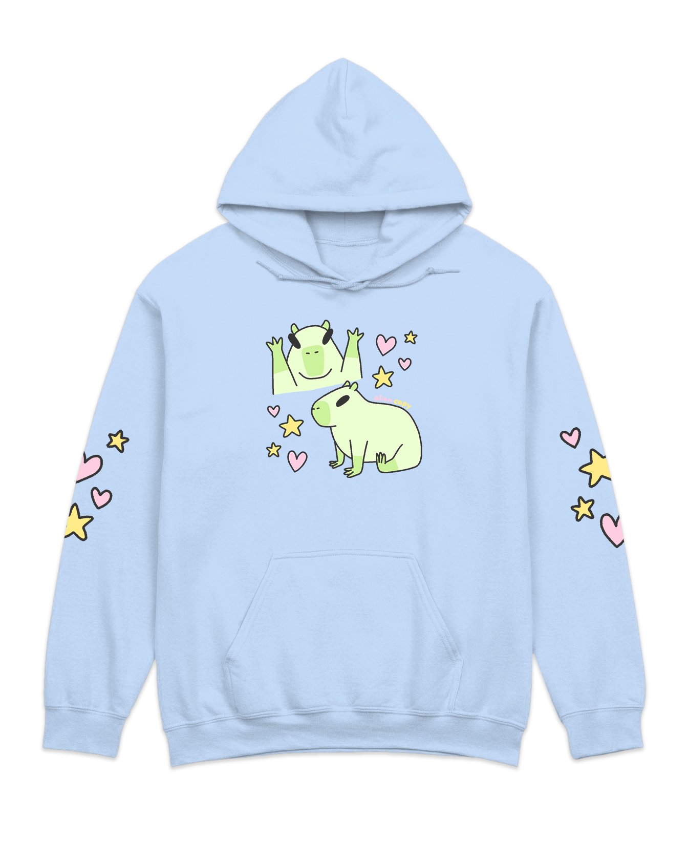 ALIEN CAPY hoodies🩷🩵🖤 product image (2)