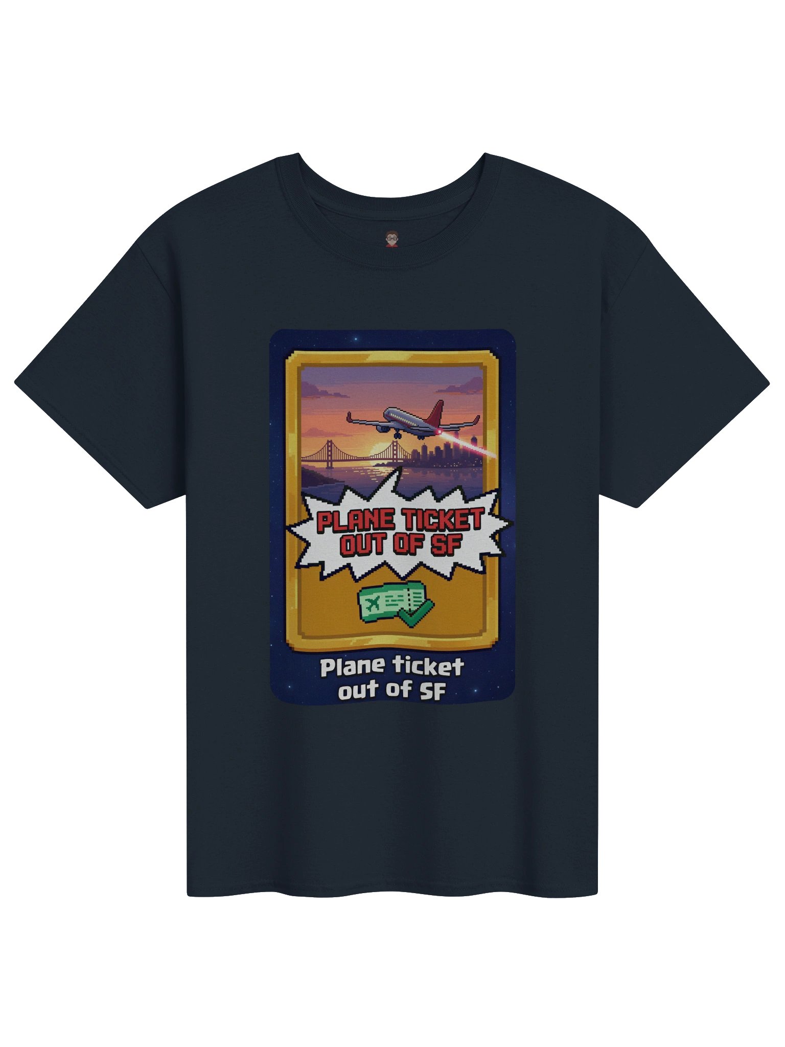 Plane Ticket Out of SF T-shirt product image (4)