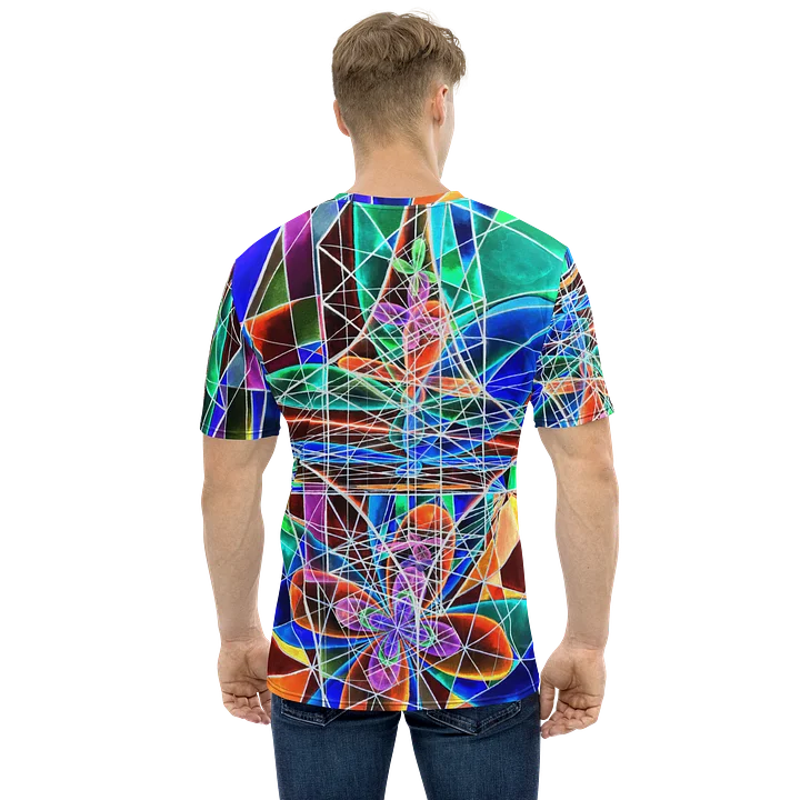 Cathedral of Math - Geometric Negative Art Men's Crew Neck T-Shirt product image (2)