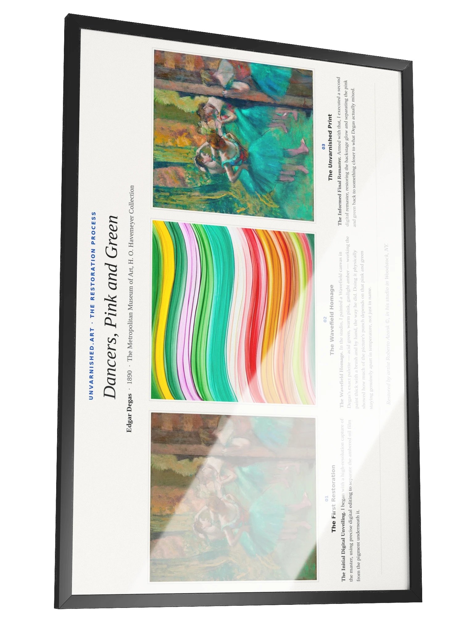 Dancers, Pink and Green — Framed Process Poster product image (2)