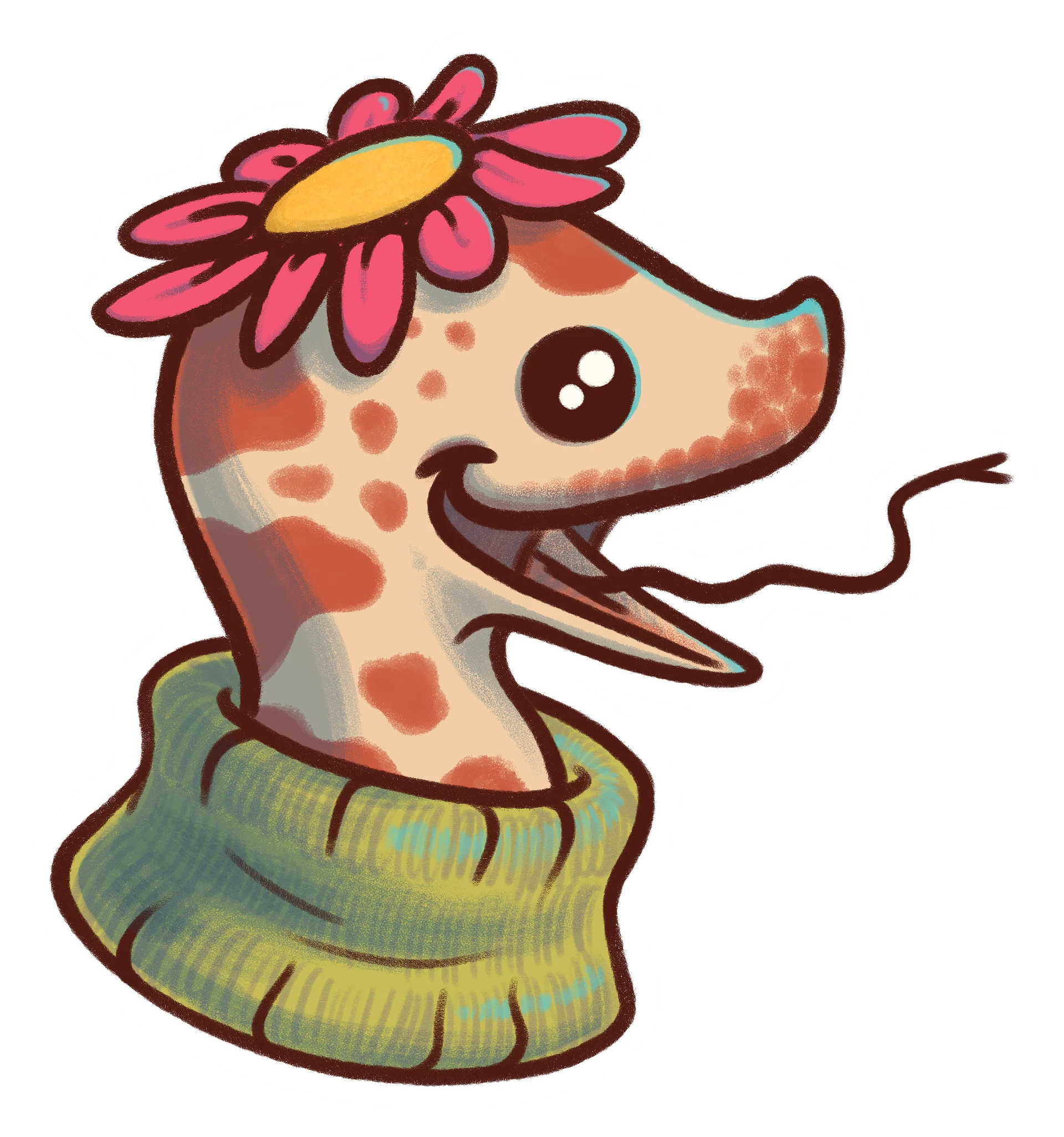 sticker : flower snek product image (1)