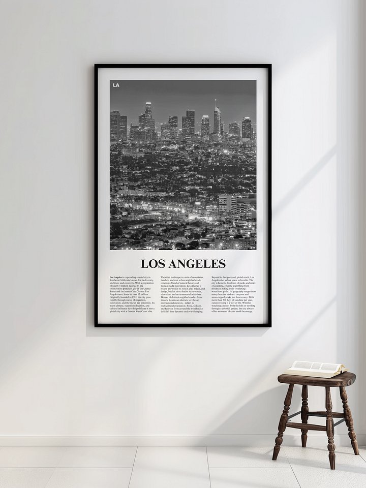 Los Angeles 01 Newspaper Poster product image (2)