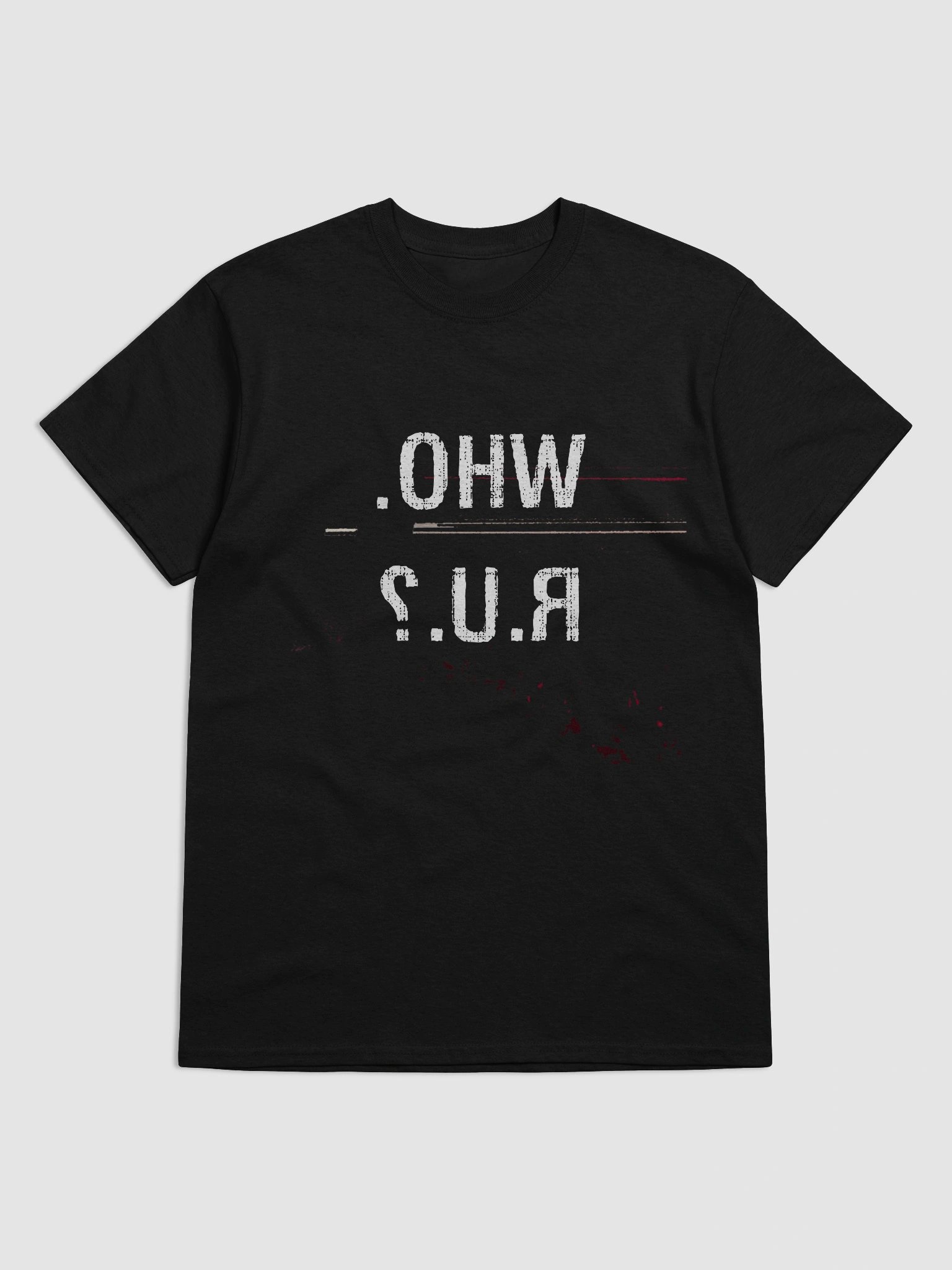 Who r u? | Release Artwork T-shirt (black) product image (5)