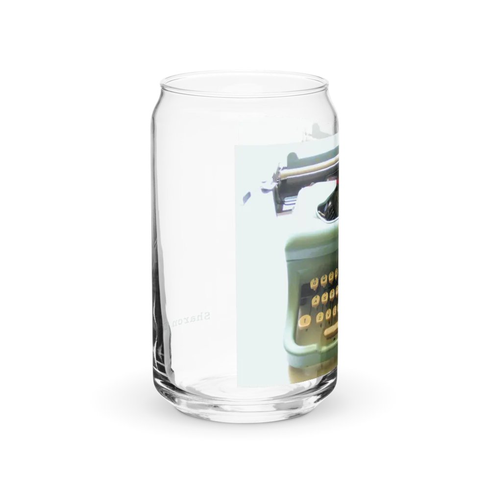 Mint Blue Typewriter-Inspired Glass product image (10)