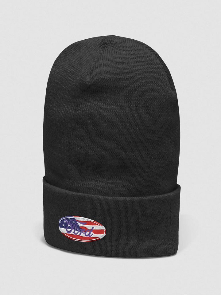 Patriotic Ford Logo Embroidered Beanie product image (7)